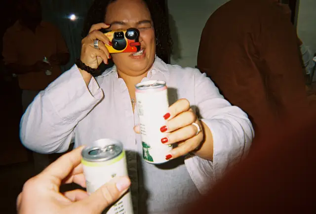 Shooting back, cheers
