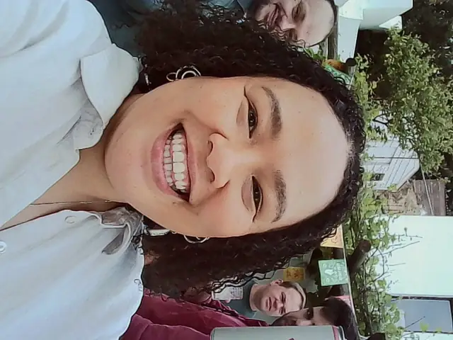 Upside-down grin